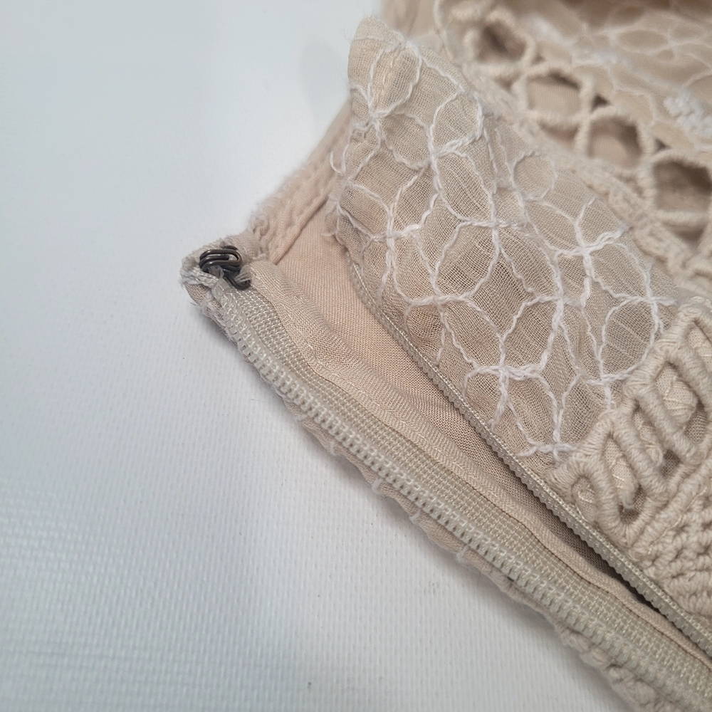 Free People Ivory Crochet Mini Dress - Picture 8 of 12
